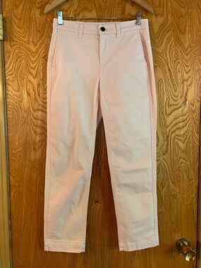 J. Crew Slim Chinos in Soft Pink